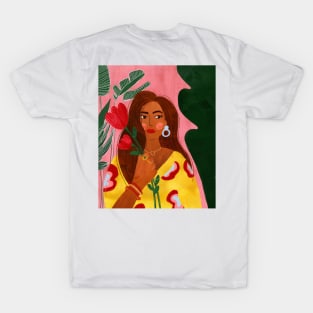 Lady with Tulips T-Shirt